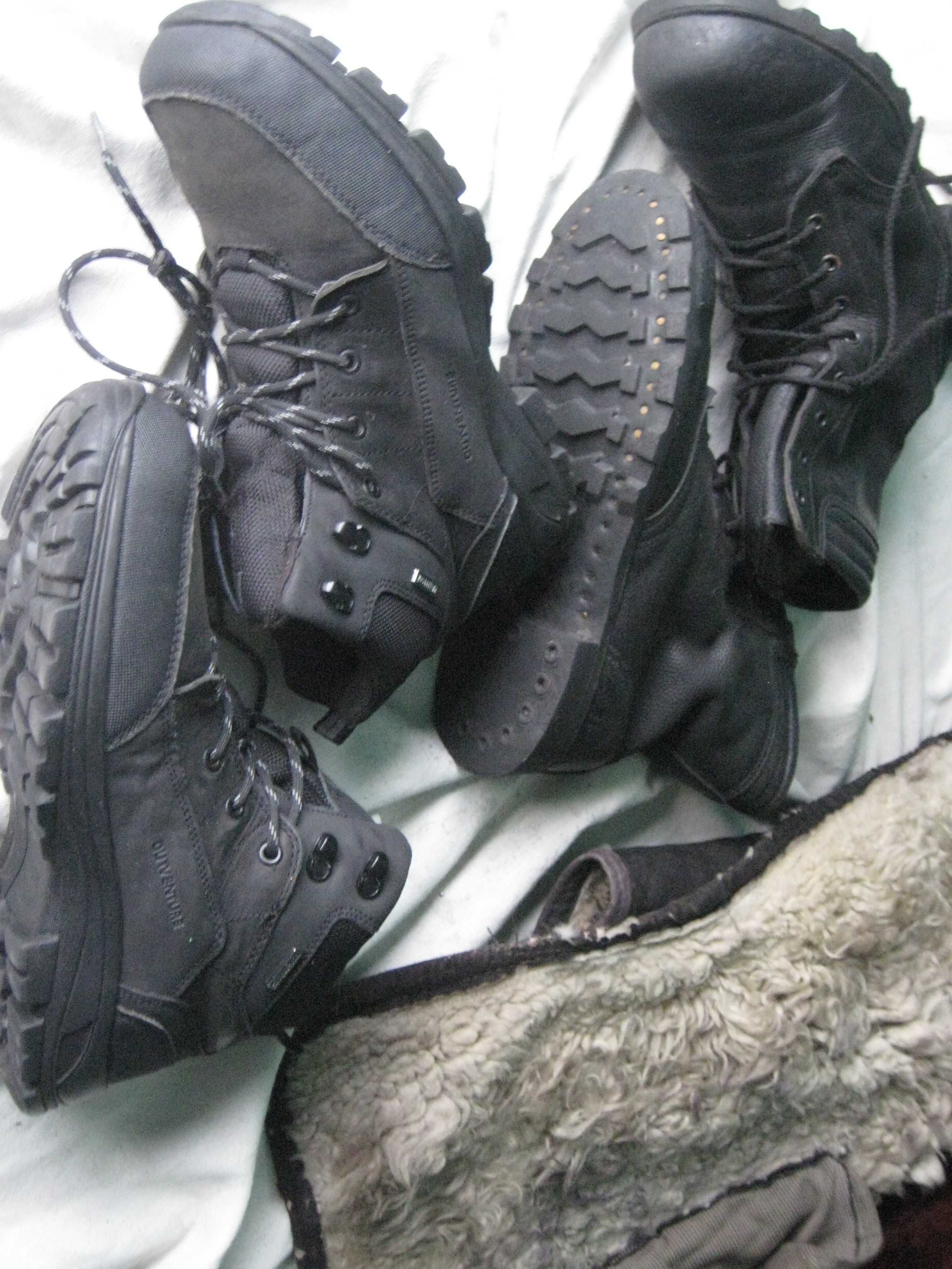 Ботинки 42-43 Размера Берцы и Skechers . Martens Натуральная КОЖА МЕХ