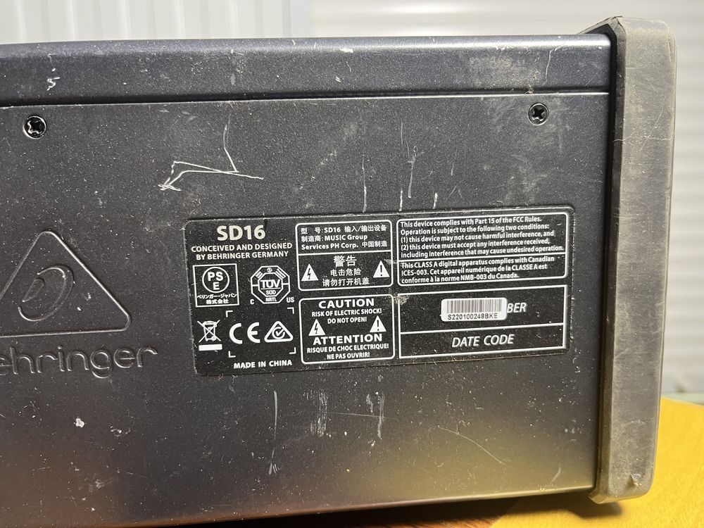 Продам Behringer SD-16