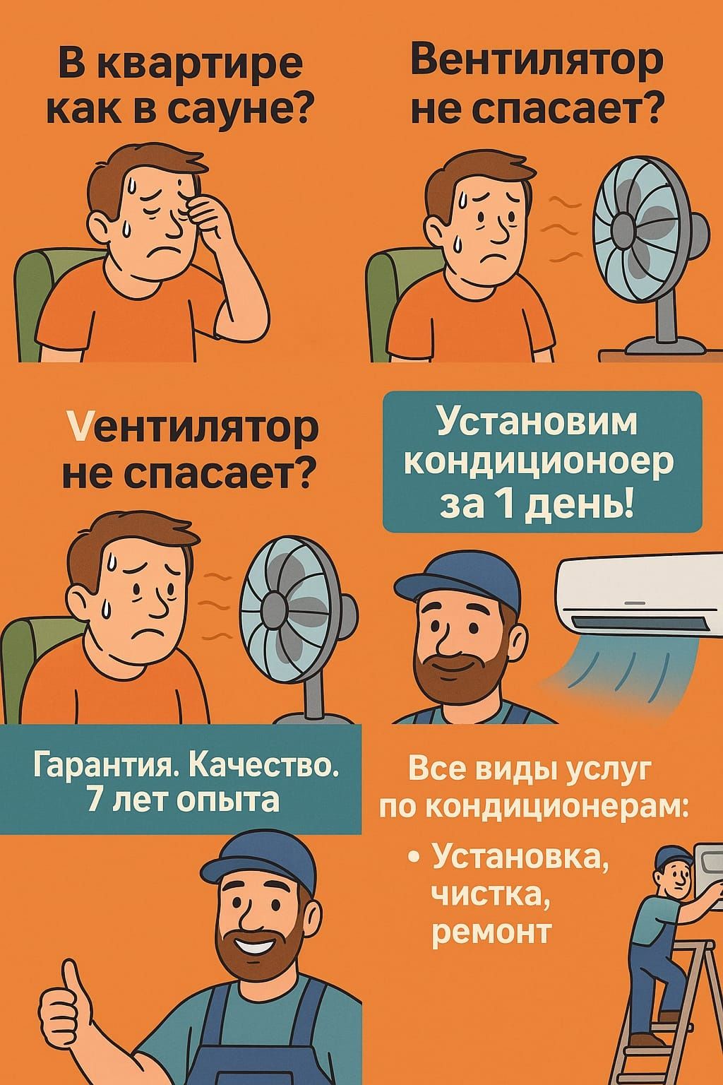 Установка кондиционеров