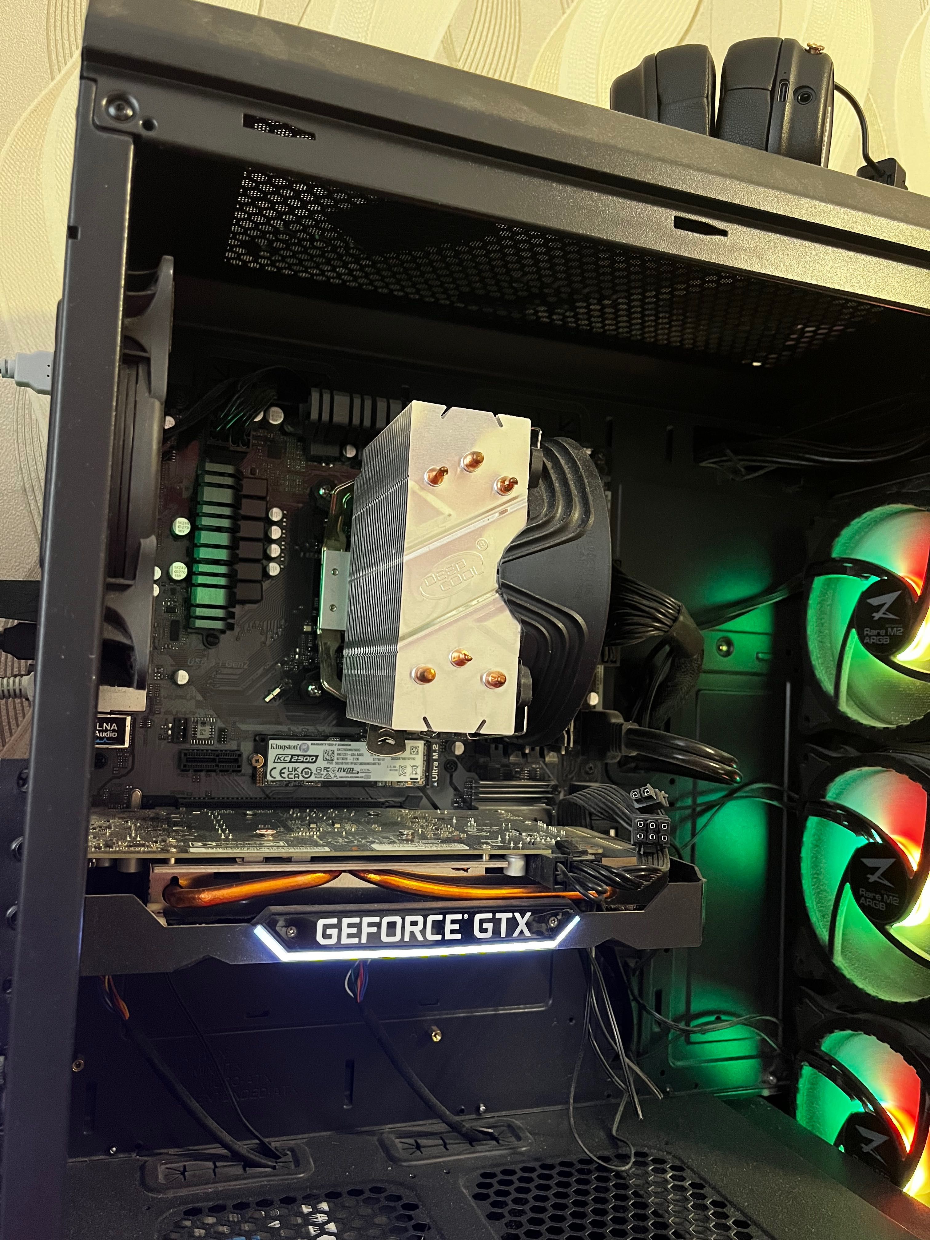 Продам комплектующие или раздельно видюху palit gtx1660 +процryzen2600
