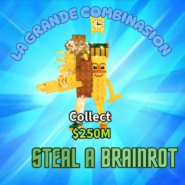 Golden la grande combinasion | 12.5m/second  steal a brainrot