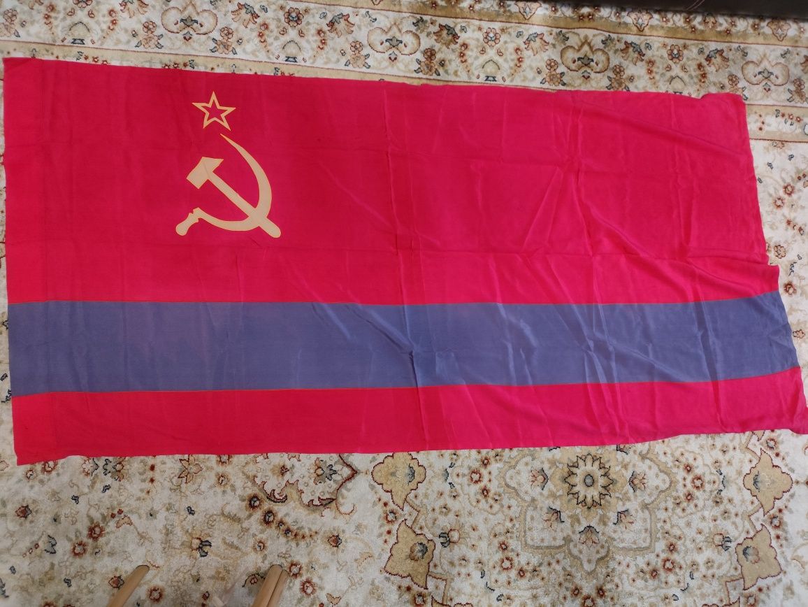 Флаг Казахской ССР (советский оригинал)