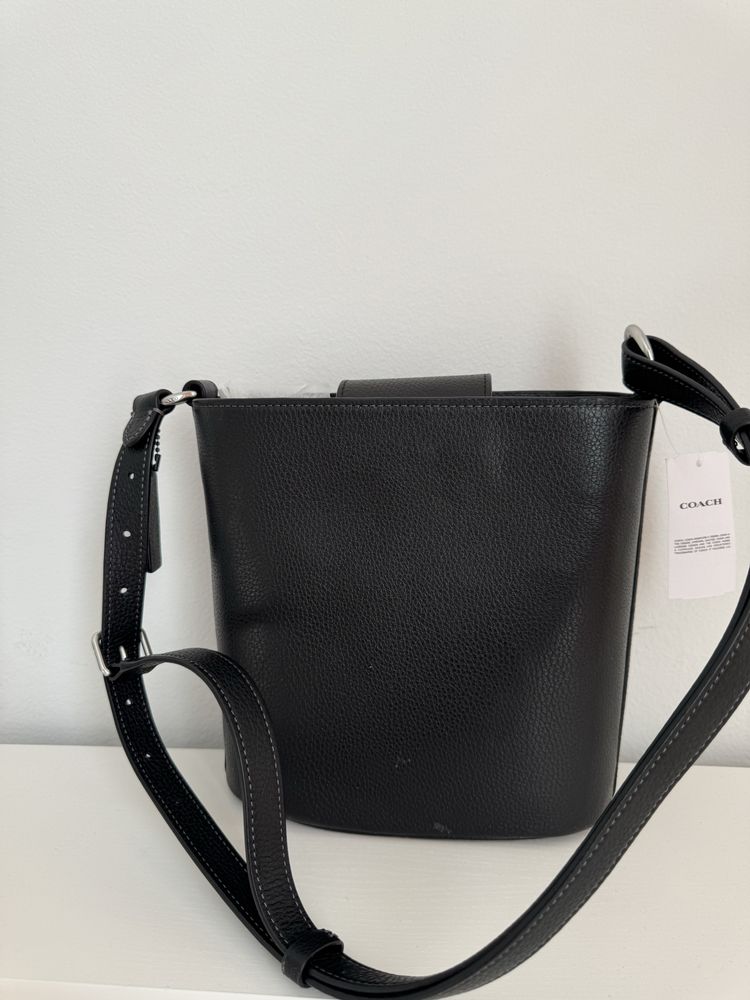 Сумка  Bucket Bag, COACH, кожаная, новая