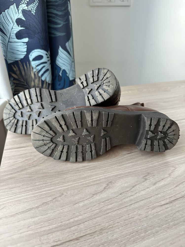 Кожаные зимние сапожки sman