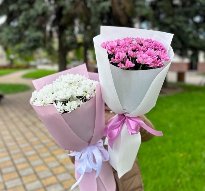 Пионы Розы Кустовые розы, хризантемы