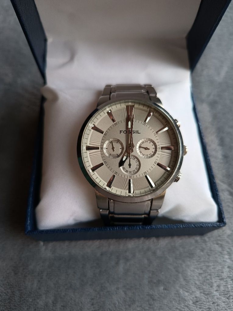 Брендовые наручные часы Fossil FS4359 с хронографом подарок мужчине