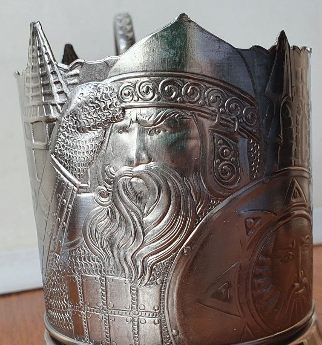 Новый подстаканник "Богатырская застава" Кольчугинский завод