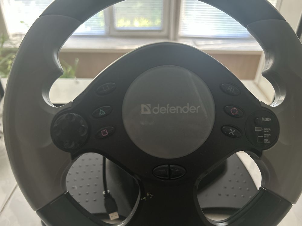 Игровой руль Defender, для покатушек в Автосимуляторах