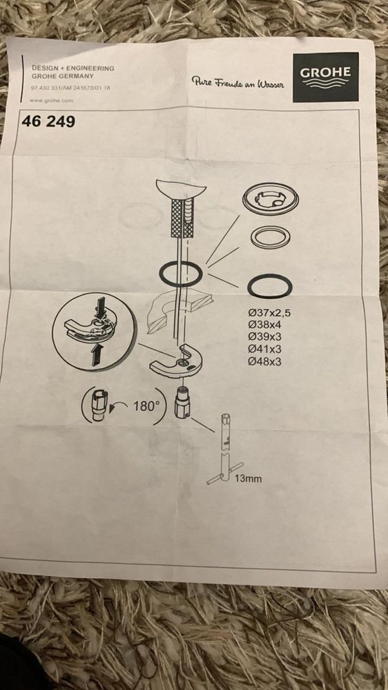 Резьбовое соединение GROHE 46249