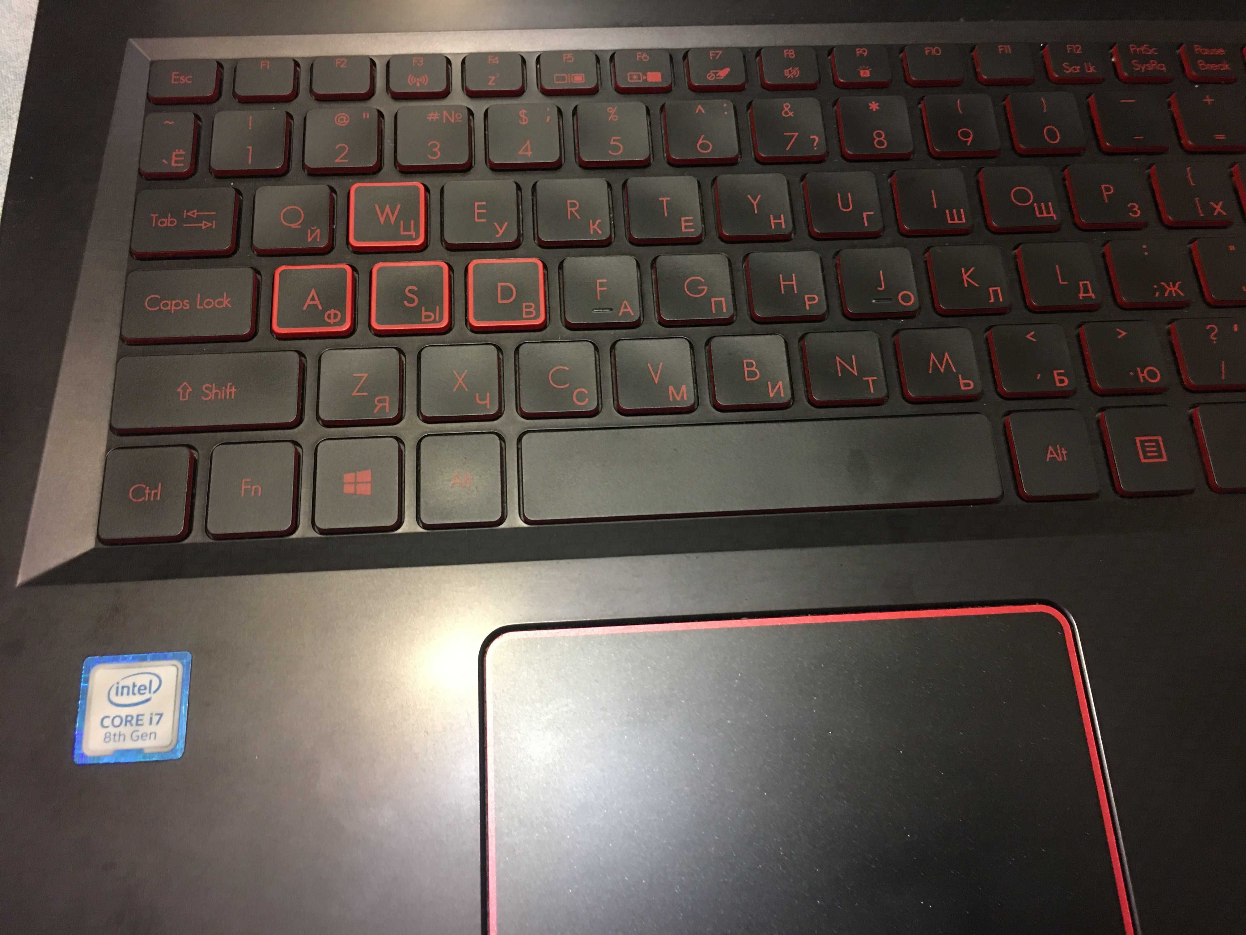 продам ноутбук core i7 8750h+ gtx 1060 6gb ddr5 . Отличное состояние/