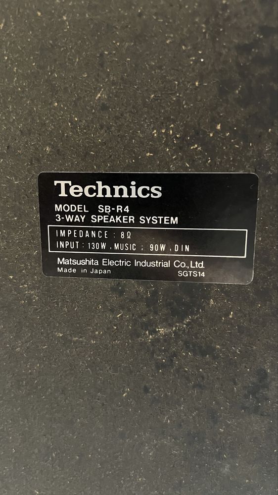Акустика Technics SB R4 1979 год