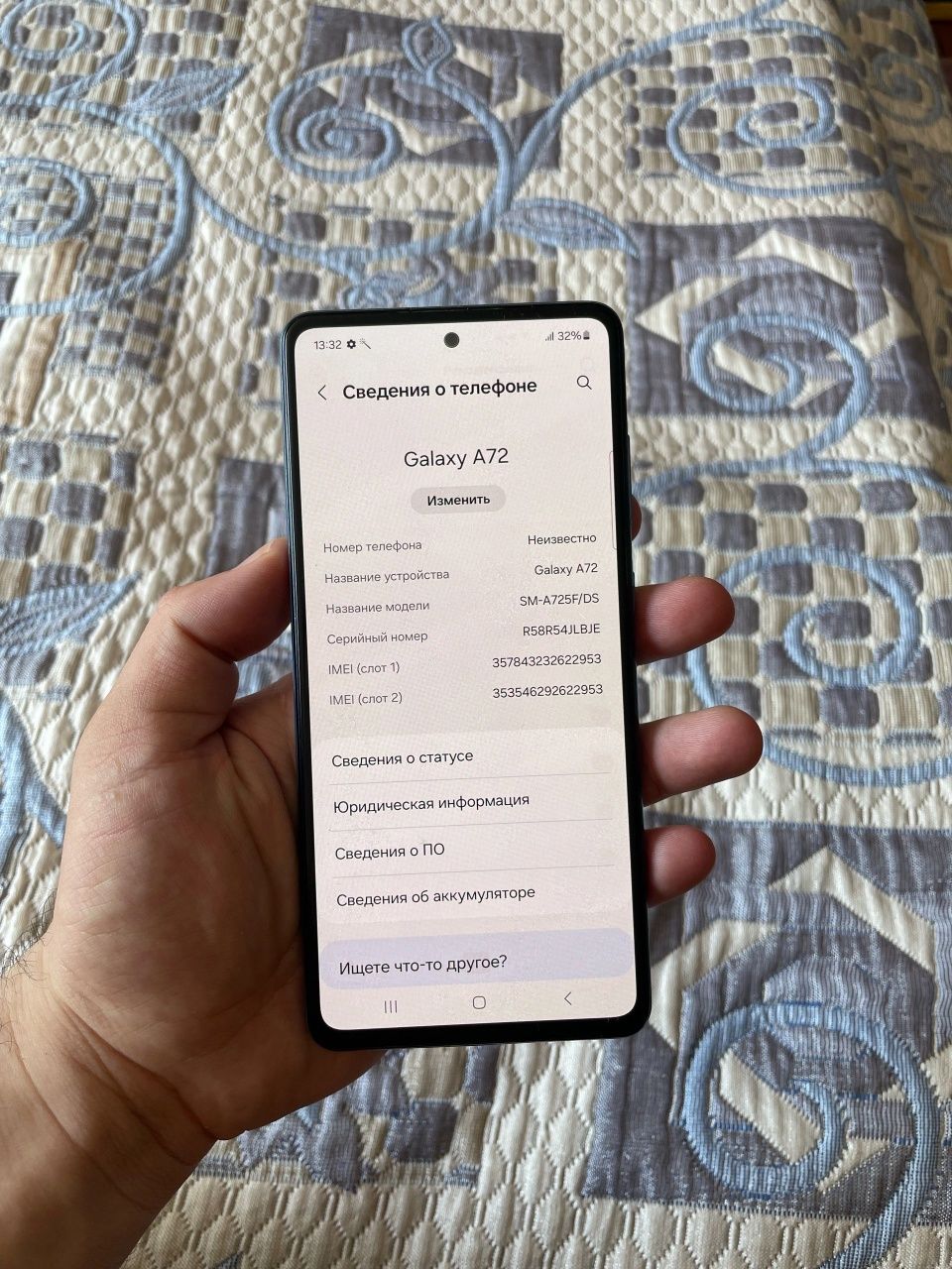 Samsung galaxy a72 8/256gb