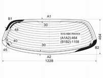 Стекло заднее с обогревом NISSAN ALMERA 3/5D 00-06 Nissan Almera