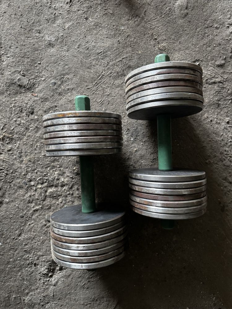 Скамья для жима + штанга 100 кг + гантели 2×30 кг