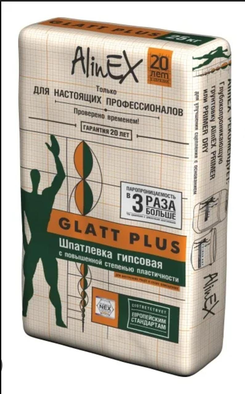 Гипсовая шпаклевка, Glad plus