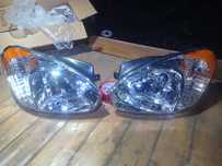 Фары на Hyundai accent 06-2011 хрустальные.