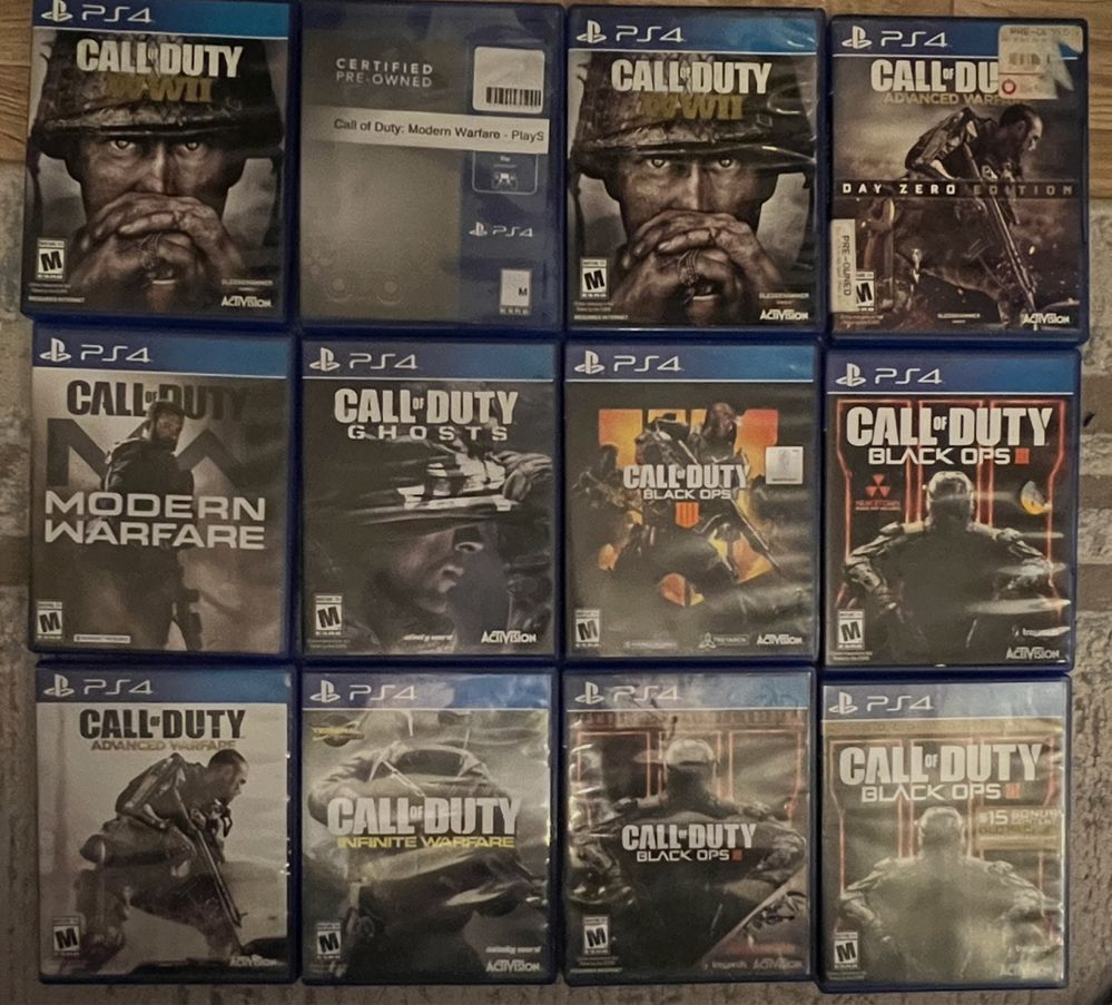 диски с играми на ps4