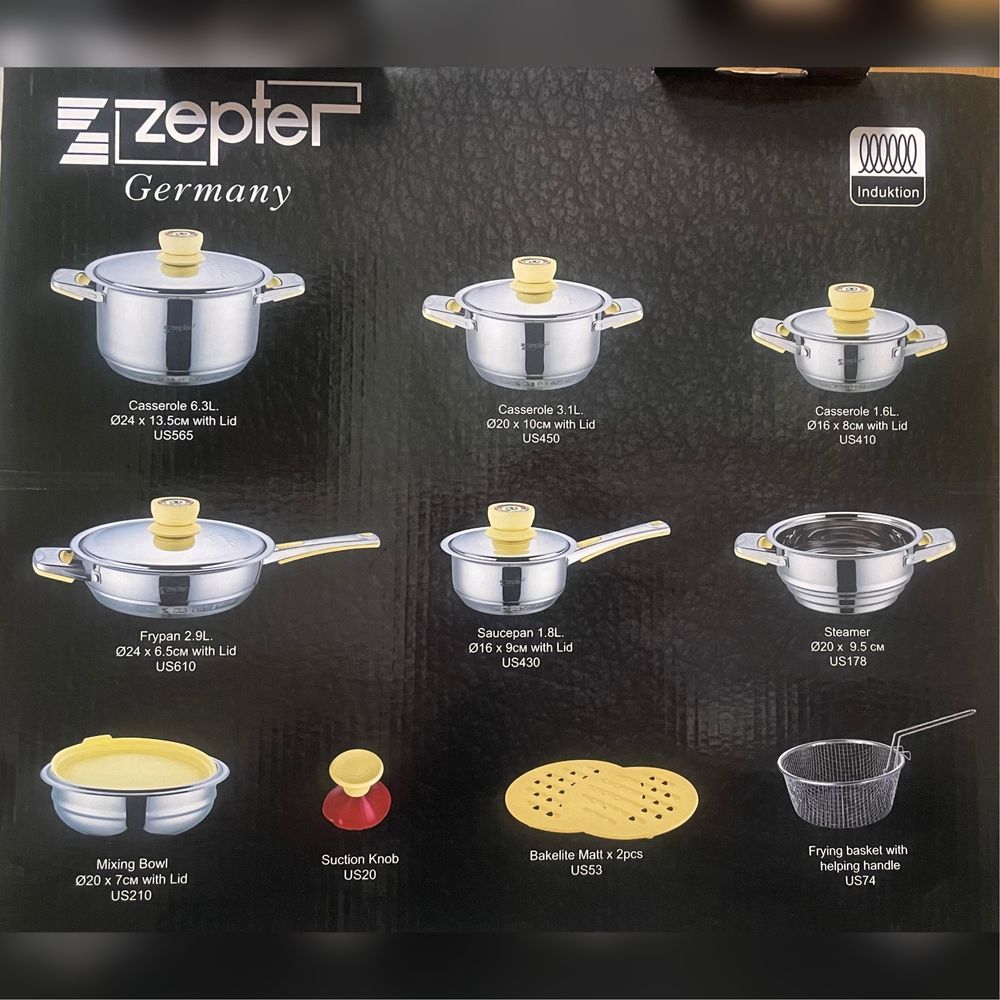 Оригинальный набор кострюль Zepter