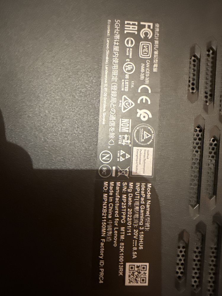 Ноутбук Lenovo Ideapad Gaming 3