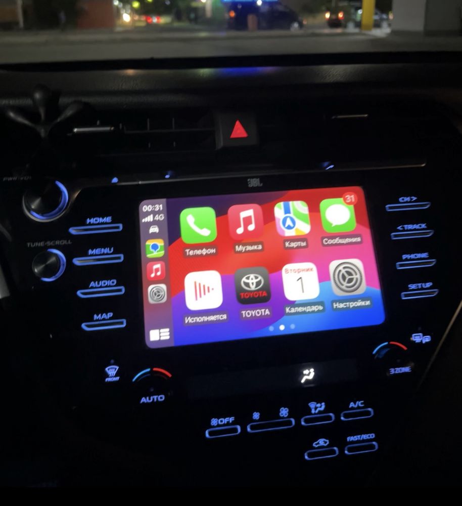 CarPlay/Android Auto на камри70 установка