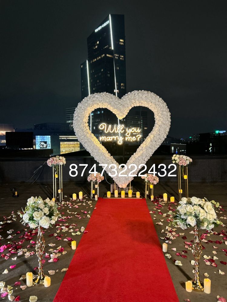 Оформление HAPPY BIRTHDAY. Marry me, вертушка спецэффекты 24/7
