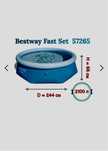 Бассейн надувной Bestway 2,44 x 66см. 2100 л