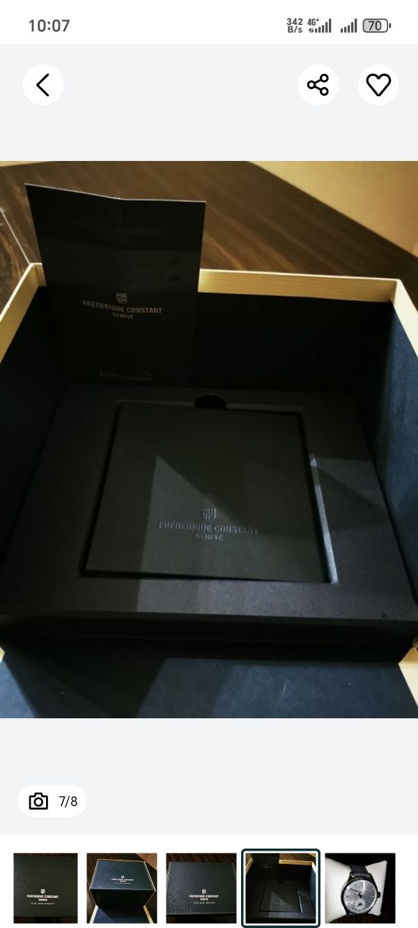 Продаю швейцарские смарт-часы FREDERIQUE CONSTANT GENEVE.