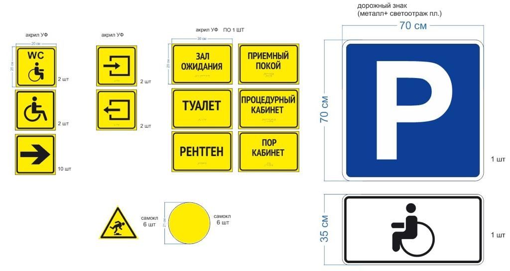 Тактильная плитка.таблички со шрифтом брайля Астана