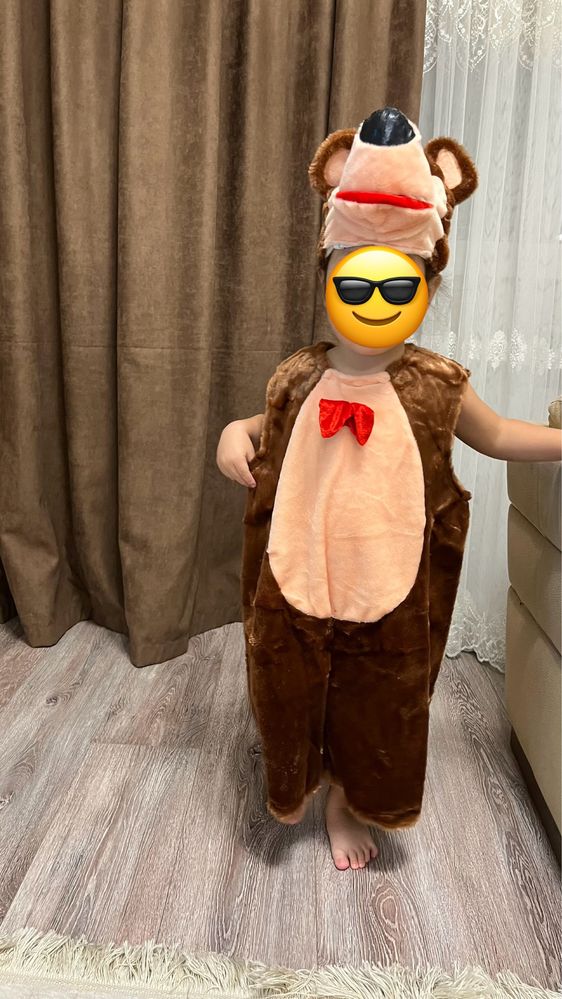Новогодние костюмы ( петрушка, бурый мишка, снежинка)