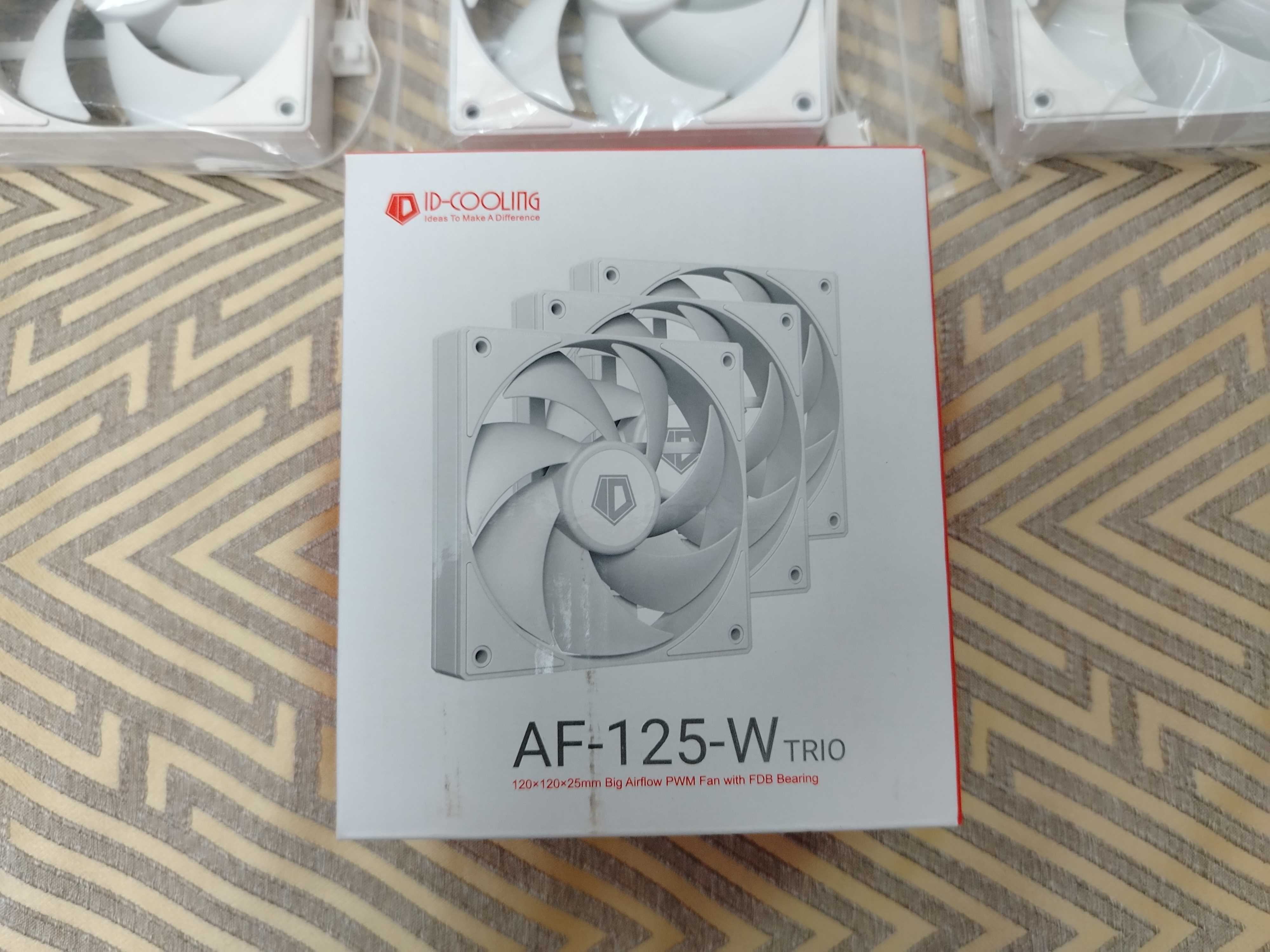 Вентилятор для корпуса ID-Cooling AF-125-W, 12cm, White/Белый кулер