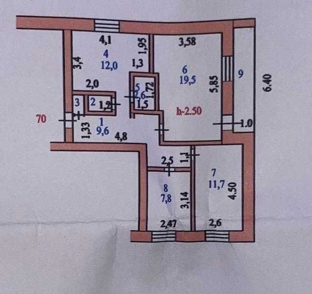 Продается 3-комнатная квартира, р-н Береке