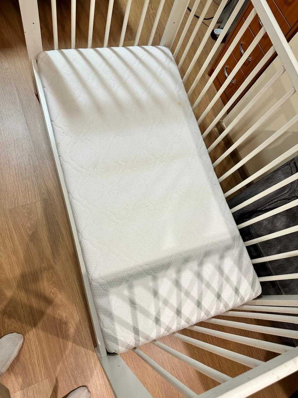 Кровать детская для новорожденных IKEA GULLIVER с ортоп. матрасом