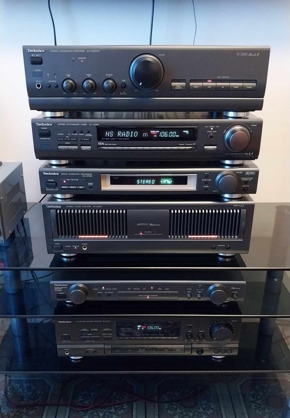 Technics Hi-Fi компоненты усилитель ЦАП FM тюнер