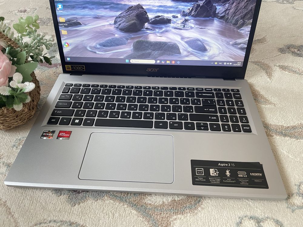 Почти новый ноут Acer Ryzen 3-7 поколение Быстрый шустрый