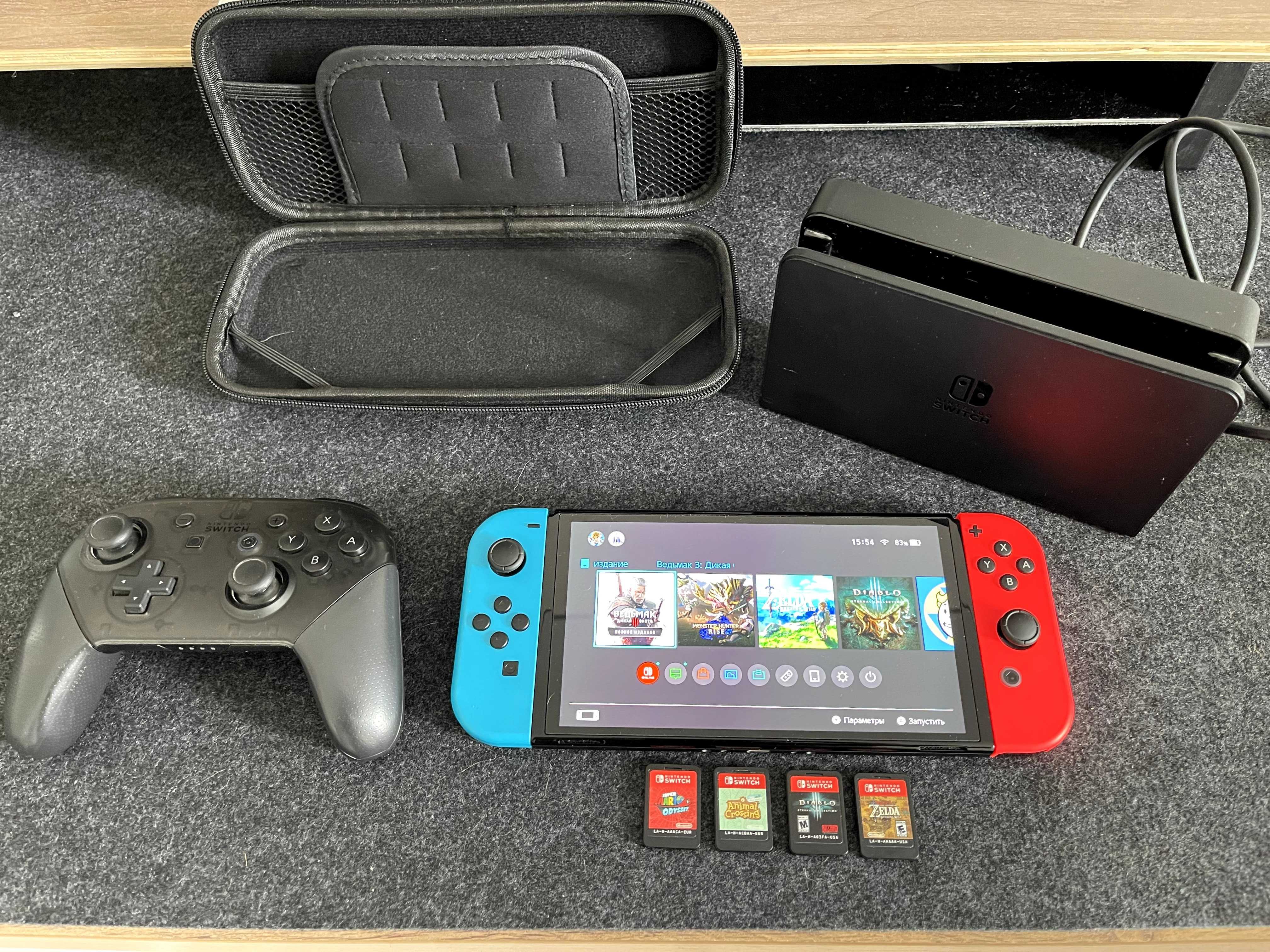 Nintendo Switch OLED + Игры + Pro Controller