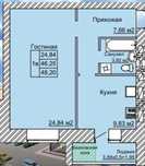 Продам квартиру евродвушку 48,2кв береке
