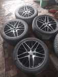 Титановые диски, с комплектом зимних 225/45R18