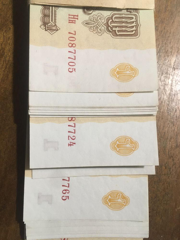 Новые купюры номиналом 1 рубль