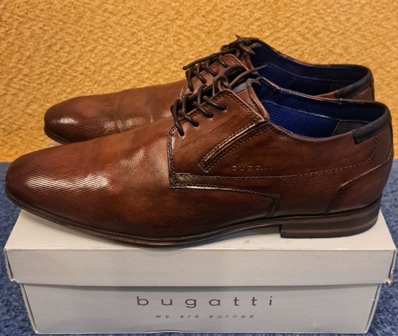 Туфли мужские Bugatti, Италия, размер 44-44,5