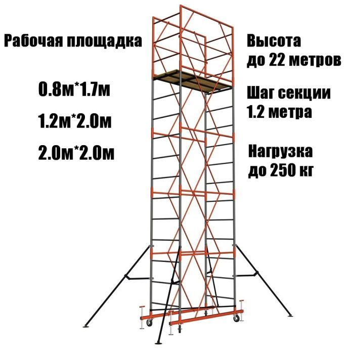 Строительные Леса, вышка тура, леса на колесах,леса фасадные, псрв