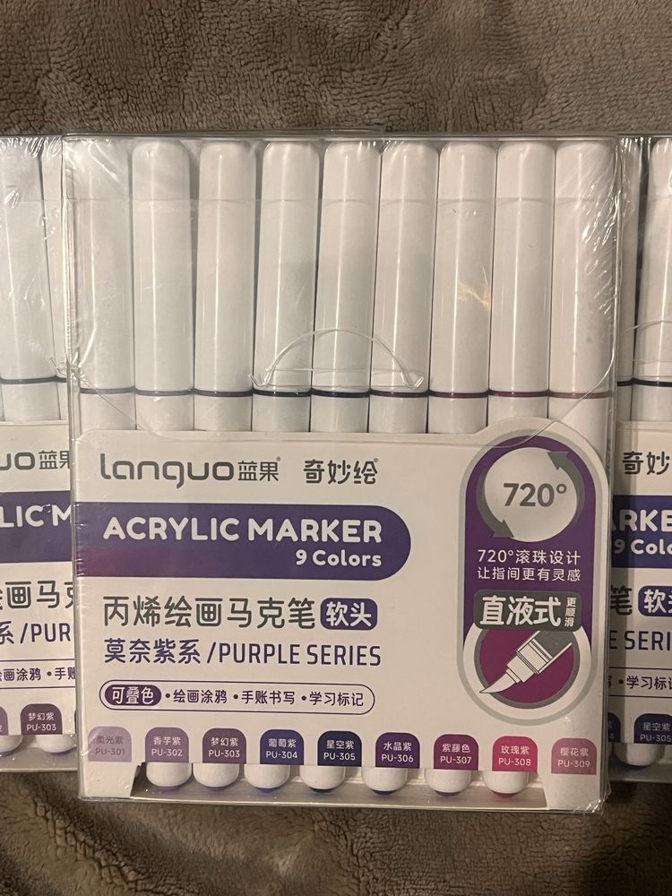 Маркеры languo purple. Акриловые маркеры. Раскраска Disney