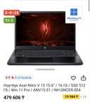Ноутбук Acer Nitro V 15 15.6” | 16 ГБ ОЗУ | RTX 3050 6 GB | i5-13420H