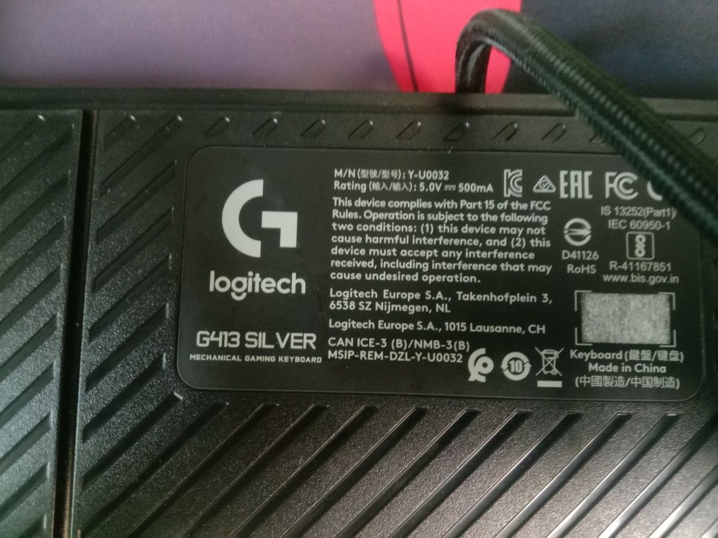 Logitech G413 silver