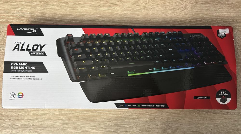 Игровая клавиатура Hyperx Alloy MKW100 (Red switches | RGB | USB)