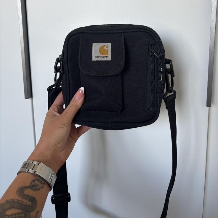 Барсетка Carhartt, чёрная доставка бесплатно