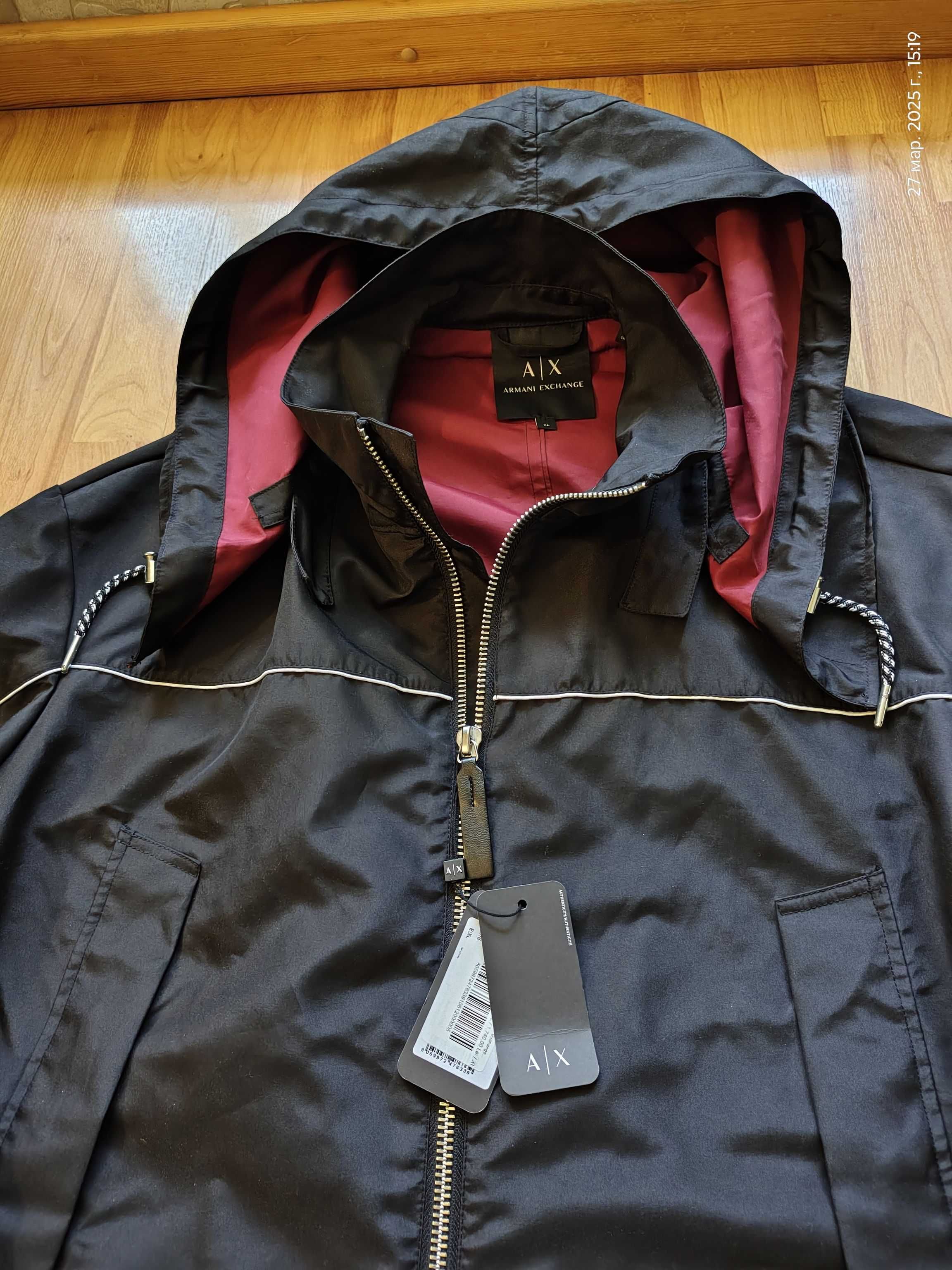 Парка-плащ Armani Exchange (Италия),премиум,оригинал,новая,р-р 56