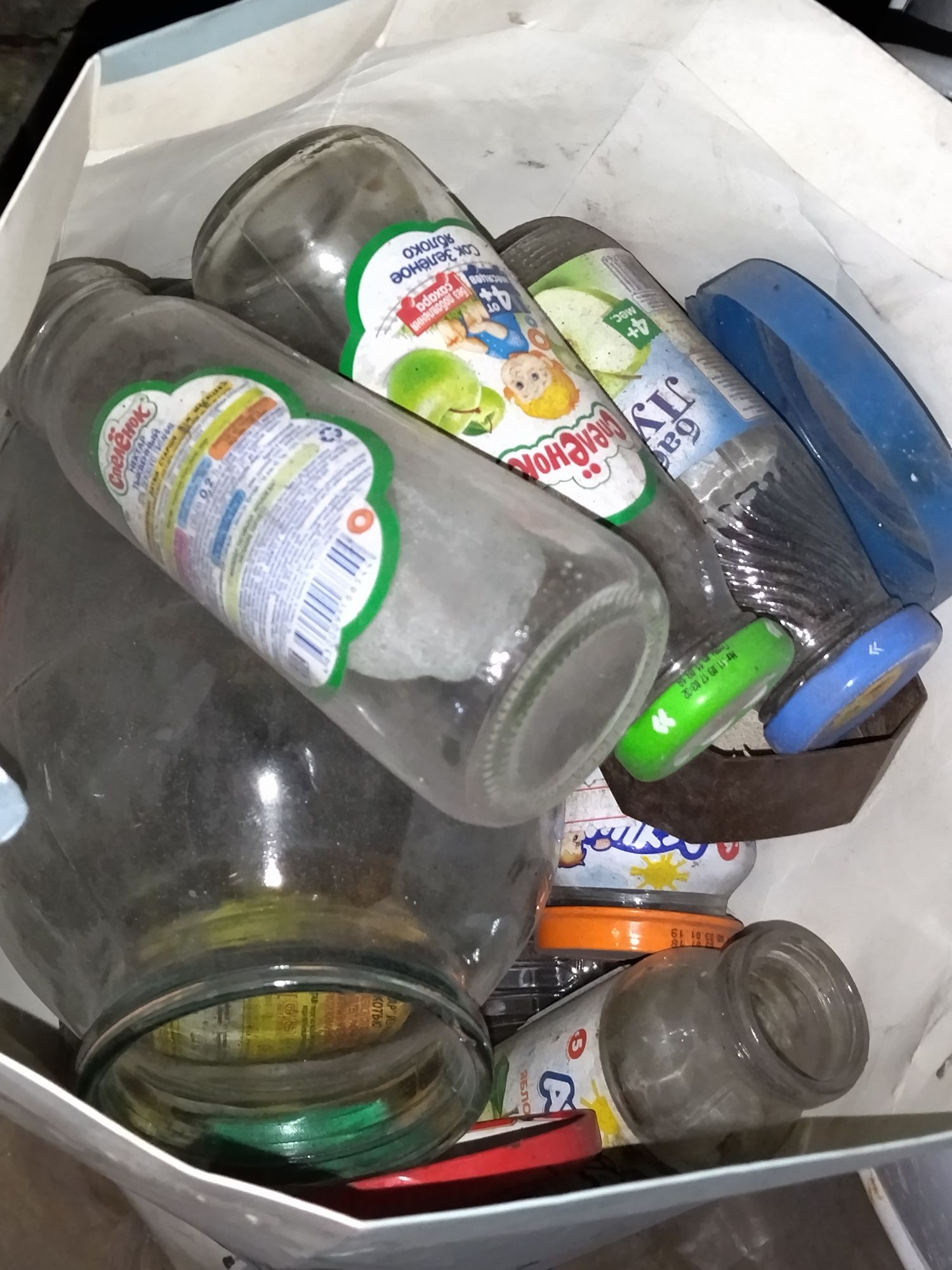 Баночки много большой мешок продам