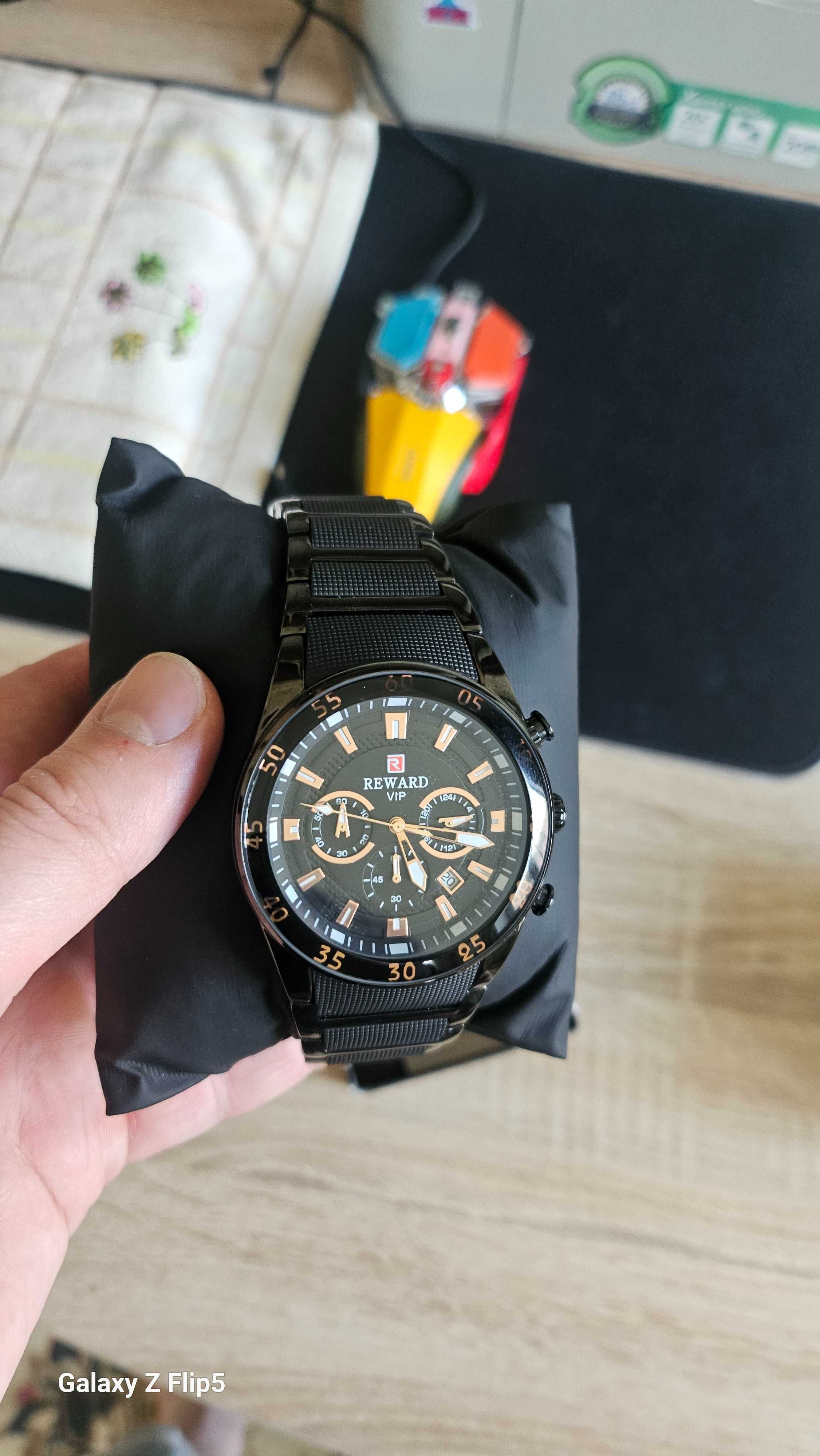 Часы Кварцевые REWARD RD81011M S/BK-BK-S/BK нержавеющая сталь