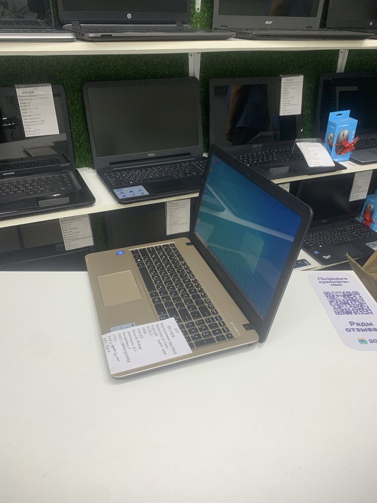 Бюджетный ноутбук для работы Asus Celeron память128