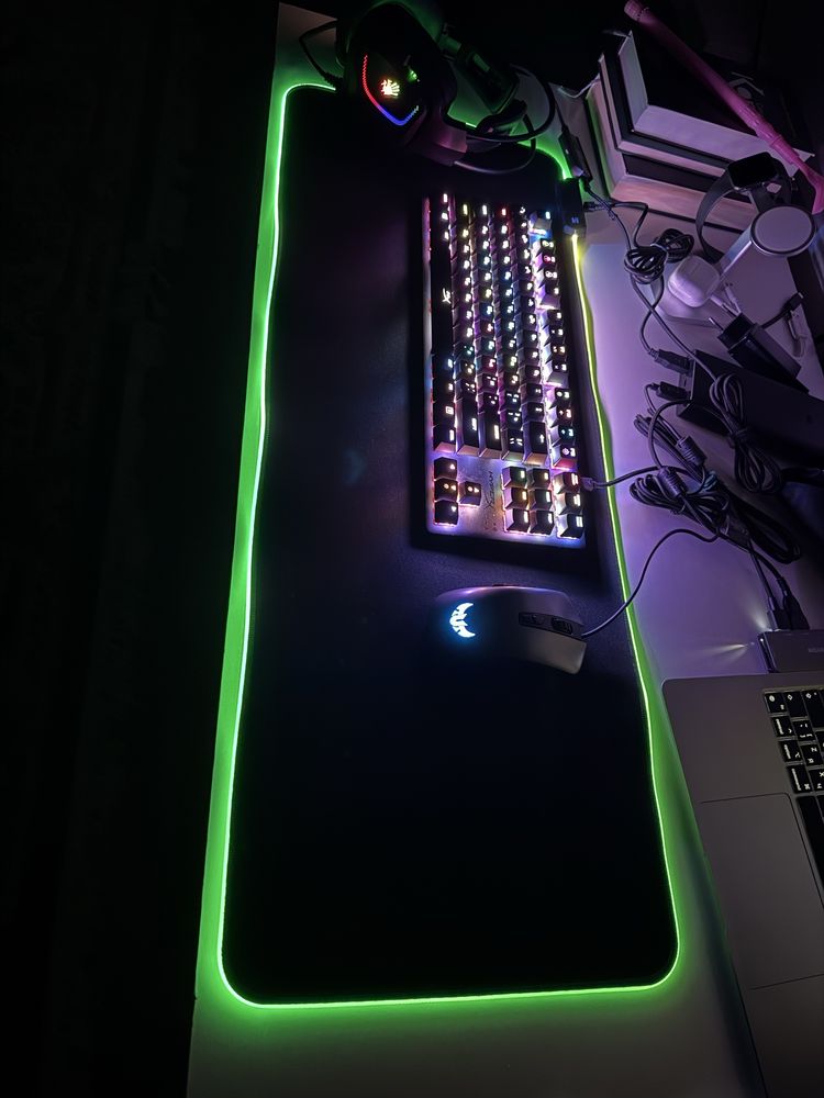 Hyperx клавиатура, asus tuf мышь, a4 гарнитура наушники игровой
